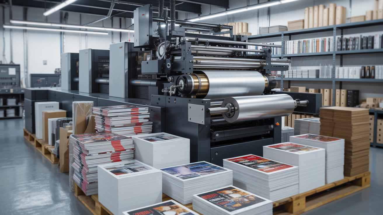 Offset printing service for catalogs packaging and high volume paper materials